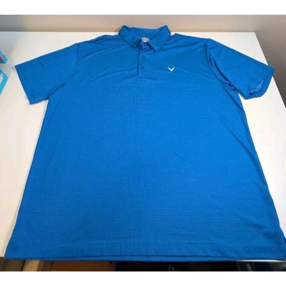 Callaway Polo Men’s Blue Shirt Sleeve Size XXL Opti-Dri